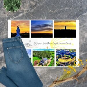 carte postale compostelle – de saugues à saint alban sur limagnole le pas avance, l’âme suit