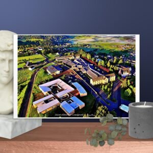 carte postale compostelle – vers l’hôpital saint alban sur limagnole