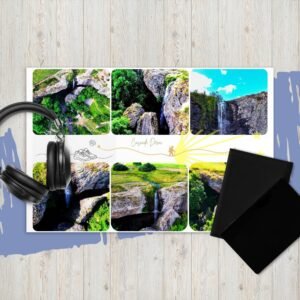 carte postale compostelle – cascade du déroc